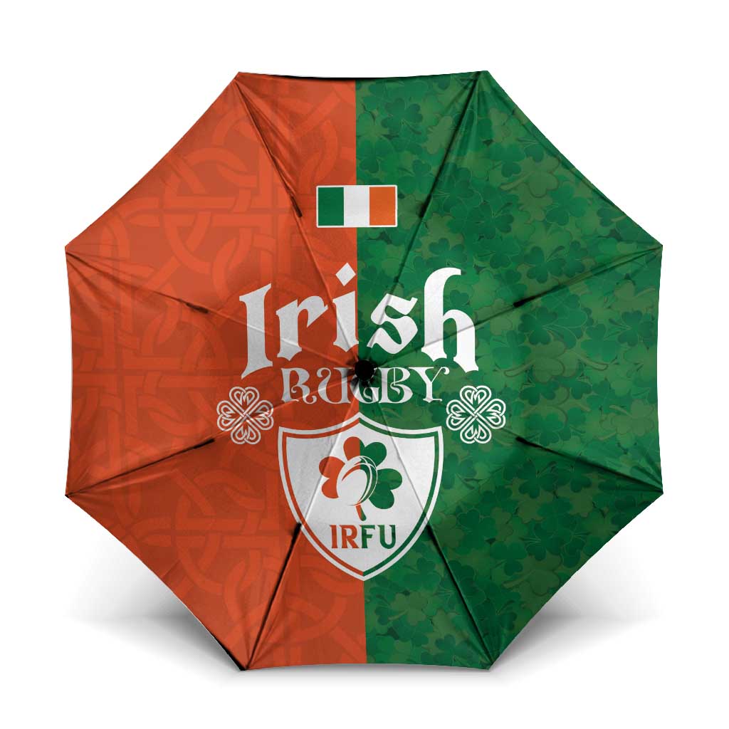 Irish Rugby Umbrella Shamrock with Celtics Vibes The Half Style - Wonder Print Shop