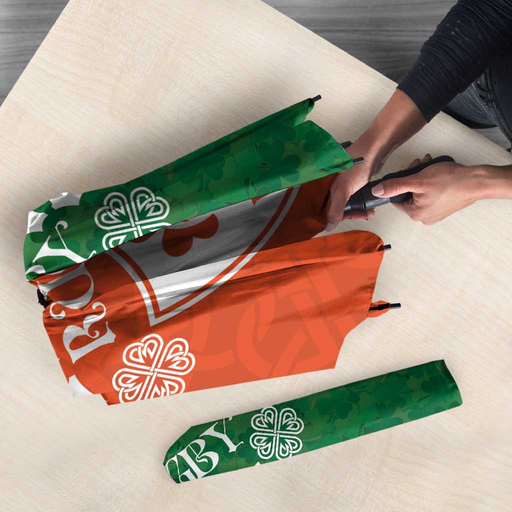 Irish Rugby Umbrella Shamrock with Celtics Vibes The Half Style - Wonder Print Shop