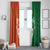 Irish Rugby Window Curtain Shamrock with Celtics Vibes The Half Style - Wonder Print Shop