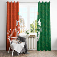 Irish Rugby Window Curtain Shamrock with Celtics Vibes The Half Style - Wonder Print Shop