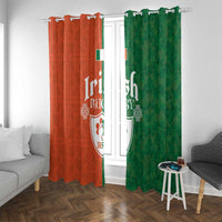 Irish Rugby Window Curtain Shamrock with Celtics Vibes The Half Style - Wonder Print Shop