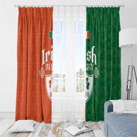 Irish Rugby Window Curtain Shamrock with Celtics Vibes The Half Style - Wonder Print Shop