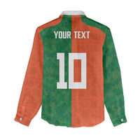 Custom Irish Rugby Women Casual Shirt Shamrock with Celtics Vibes The Half Style - Wonder Print Shop