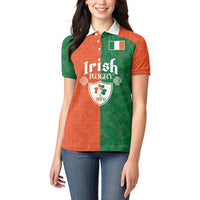 Custom Irish Rugby Women Polo Shirt Shamrock with Celtics Vibes The Half Style - Wonder Print Shop