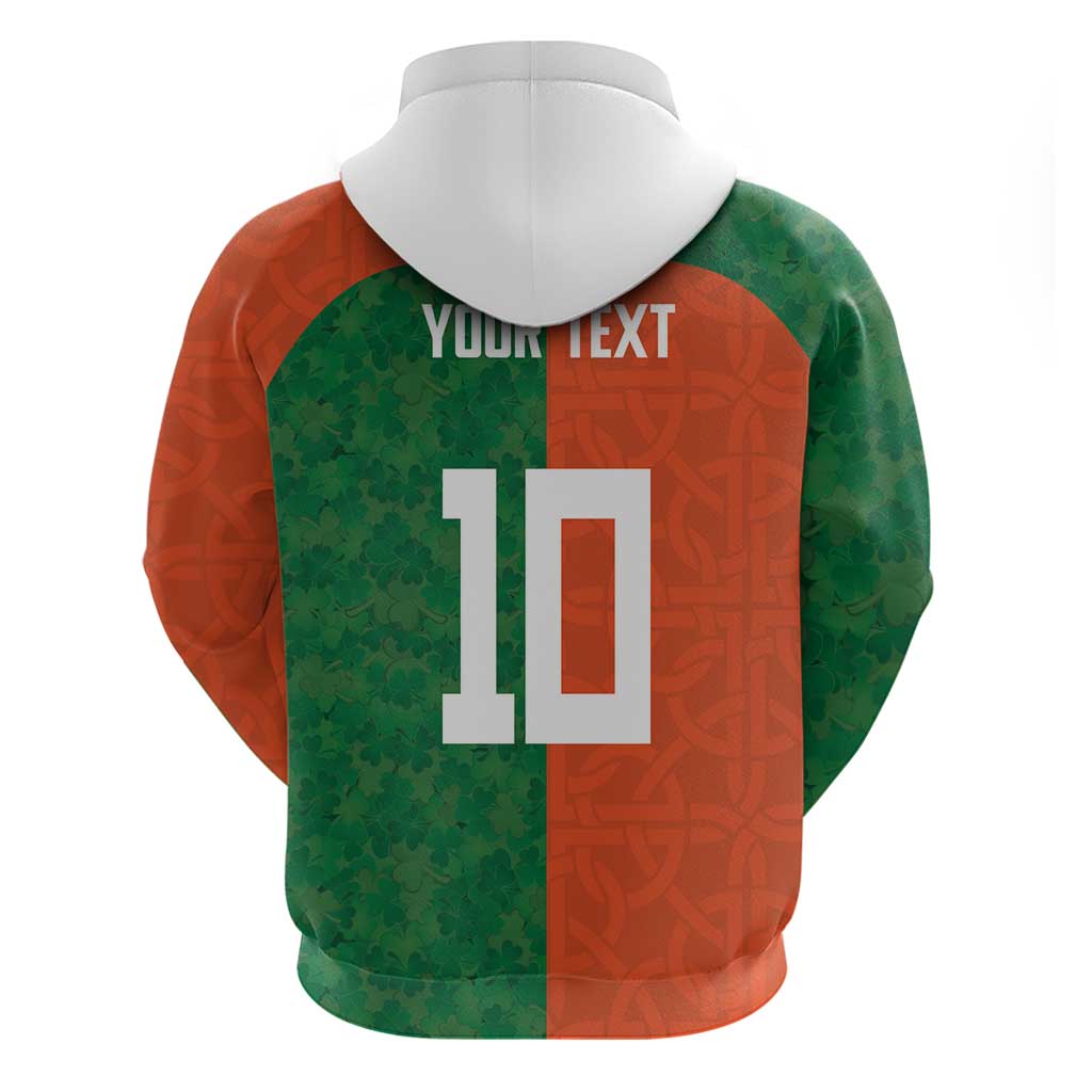 Custom Irish Rugby Zip Hoodie Shamrock with Celtics Vibes The Half Style - Wonder Print Shop