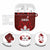 Canadian Rugby AirPods Case Maple Leaves Sporty Art Style Red Color - Wonder Print Shop