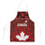 Canadian Rugby Apron Maple Leaves Sporty Art Style Red Color - Wonder Print Shop