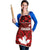 Canadian Rugby Apron Maple Leaves Sporty Art Style Red Color - Wonder Print Shop