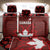 Canadian Rugby Back Car Seat Cover Maple Leaves Sporty Art Style Red Color - Wonder Print Shop
