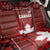 Canadian Rugby Back Car Seat Cover Maple Leaves Sporty Art Style Red Color - Wonder Print Shop