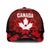 Canadian Rugby Baseball Net Cap Maple Leaves Sporty Art Style Red Color - Wonder Print Shop
