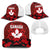 Canadian Rugby Baseball Net Cap Maple Leaves Sporty Art Style Red Color - Wonder Print Shop