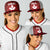 Canadian Rugby Baseball Net Cap Maple Leaves Sporty Art Style Red Color - Wonder Print Shop
