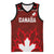 Custom Canadian Rugby Basketball Jersey Maple Leaves Sporty Art Style Red Color - Wonder Print Shop
