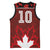 Custom Canadian Rugby Basketball Jersey Maple Leaves Sporty Art Style Red Color - Wonder Print Shop