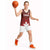 Custom Canadian Rugby Basketball Jersey Maple Leaves Sporty Art Style Red Color - Wonder Print Shop