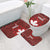 Canadian Rugby Bathroom Set Maple Leaves Sporty Art Style Red Color - Wonder Print Shop