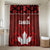 Canadian Rugby Bathroom Set Maple Leaves Sporty Art Style Red Color - Wonder Print Shop