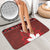 Canadian Rugby Bathroom Set Maple Leaves Sporty Art Style Red Color - Wonder Print Shop