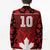 Custom Canadian Rugby Blazer Maple Leaves Sporty Art Style Red Color - Wonder Print Shop
