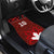 Canadian Rugby Car Mats Maple Leaves Sporty Art Style Red Color - Wonder Print Shop