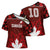 Custom Canadian Rugby Cross Shoulder Shirt Maple Leaves Sporty Art Style Red Color - Wonder Print Shop