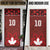 Custom Canadian Rugby Door Cover Maple Leaves Sporty Art Style Red Color - Wonder Print Shop