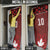 Custom Canadian Rugby Door Cover Maple Leaves Sporty Art Style Red Color - Wonder Print Shop