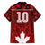 Custom Canadian Rugby Family Matching Tank Maxi Dress and Hawaiian Shirt Maple Leaves Sporty Art Style Red Color - Wonder Print Shop