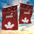 Canadian Rugby Garden Flag Maple Leaves Sporty Art Style Red Color - Wonder Print Shop