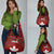 Canadian Rugby Grocery Bag Maple Leaves Sporty Art Style Red Color - Wonder Print Shop