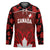 Custom Canadian Rugby Hockey Jersey Maple Leaves Sporty Art Style Red Color - Wonder Print Shop