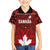 Custom Canadian Rugby Kid Hawaiian Shirt Maple Leaves Sporty Art Style Red Color - Wonder Print Shop