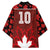 Custom Canadian Rugby Kimono Maple Leaves Sporty Art Style Red Color - Wonder Print Shop