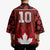 Custom Canadian Rugby Kimono Maple Leaves Sporty Art Style Red Color - Wonder Print Shop