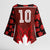 Custom Canadian Rugby Kimono Sleeve Blouse Maple Leaves Sporty Art Style Red Color - Wonder Print Shop