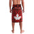 Custom Canadian Rugby Lavalava Maple Leaves Sporty Art Style Red Color - Wonder Print Shop