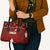 Canadian Rugby Leather Bag Maple Leaves Sporty Art Style Red Color - Wonder Print Shop