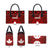 Canadian Rugby Leather Bag Maple Leaves Sporty Art Style Red Color - Wonder Print Shop