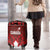 Canadian Rugby Luggage Cover Maple Leaves Sporty Art Style Red Color - Wonder Print Shop