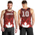 Custom Canadian Rugby Men Tank Top Maple Leaves Sporty Art Style Red Color - Wonder Print Shop