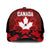 Canadian Rugby Mesh Trucker Cap Maple Leaves Sporty Art Style Red Color - Wonder Print Shop