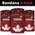 Canadian Rugby Neck Gaiter Maple Leaves Sporty Art Style Red Color - Wonder Print Shop