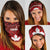 Canadian Rugby Neck Gaiter Maple Leaves Sporty Art Style Red Color - Wonder Print Shop