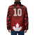 Custom Canadian Rugby Padded Jacket Maple Leaves Sporty Art Style Red Color - Wonder Print Shop