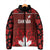 Custom Canadian Rugby Padded Jacket Maple Leaves Sporty Art Style Red Color - Wonder Print Shop