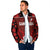 Custom Canadian Rugby Padded Jacket Maple Leaves Sporty Art Style Red Color - Wonder Print Shop