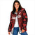 Custom Canadian Rugby Padded Jacket Maple Leaves Sporty Art Style Red Color - Wonder Print Shop