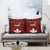 Canadian Rugby Pillow Cover Maple Leaves Sporty Art Style Red Color - Wonder Print Shop