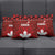 Canadian Rugby Pillow Cover Maple Leaves Sporty Art Style Red Color - Wonder Print Shop